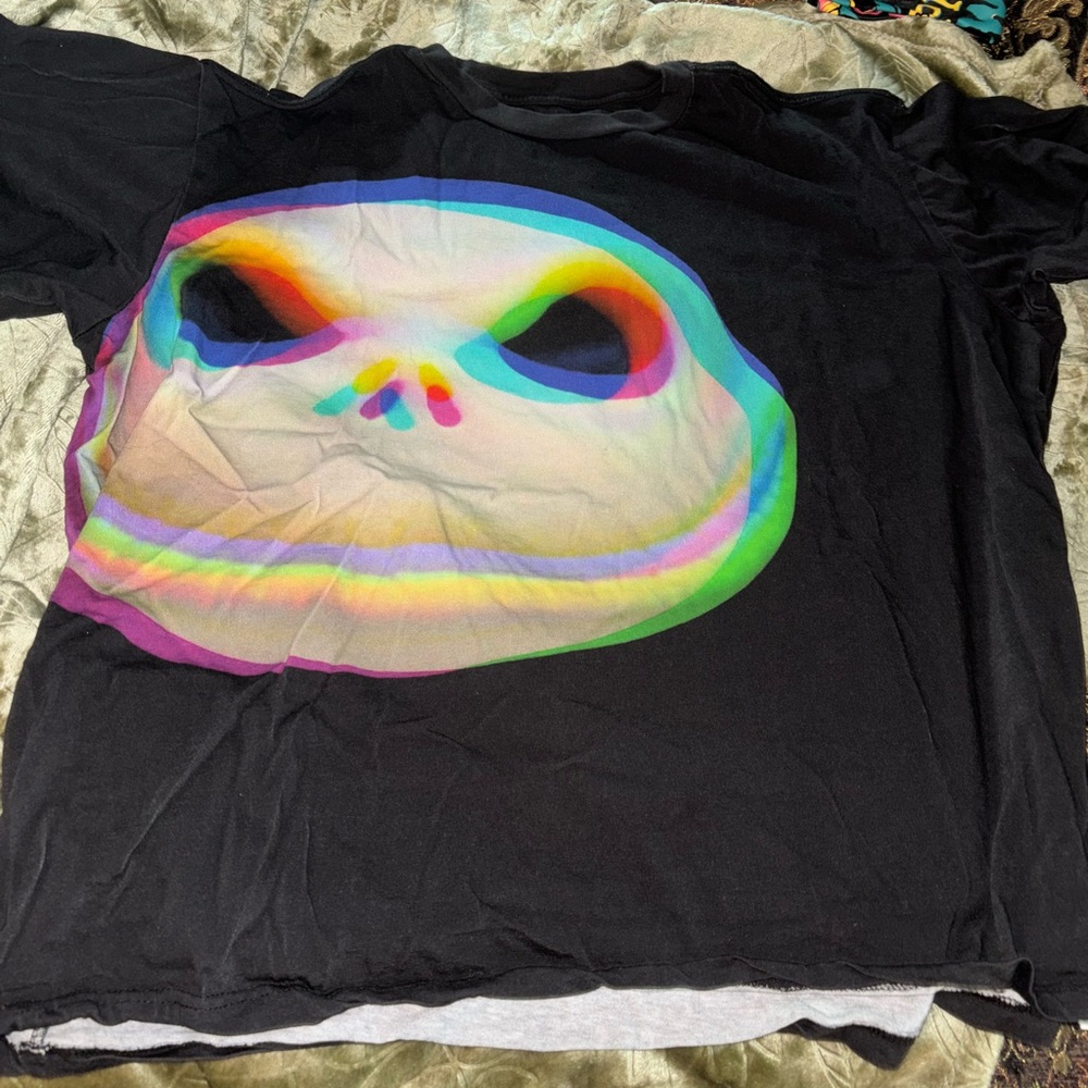 Nightmare Before Christmas Shirt with Colorful Skull Design
